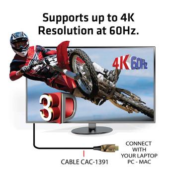 CLUB 3D Club3D HDMI-Kabel A -> A 2.0 aktiv opt. 4K60Hz UHD 50 Meter retail (CAC-1391)