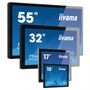 IIYAMA ProLite TF1534MC-B7X - LED monitor - 15" - open frame - touchscreen - 1024 x 768 - TN - 370 cd/m² - 700:1 - 8 ms - HDMI, VGA, DisplayPort - black