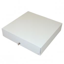 APG 460 FLIP LID DRAWER 8C6VN INTE 460X170X100MM WHITE STL LID RJ11 PERP (SLIM-1023)