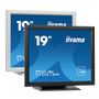 IIYAMA ProLite T1931SR-B6 - LED monitor - 19" - touchscreen - 1280 x 1024 @ 75 Hz - IPS - 250 cd/m² - 1000:1 - 14 ms - HDMI, VGA, DisplayPort - speakers - matte black