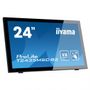 IIYAMA ProLite T2453MIS-B1 - LED monitor - 24" (23.6" viewable) - touchscreen - 1920 x 1080 Full HD (1080p) @ 60 Hz - VA - 250 cd/m² - 3000:1 - 4 ms - HDMI, VGA, DisplayPort - speakers - matte black