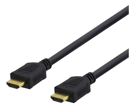 DELTACO High-Speed HDMI cable, 5m, Ethernet, 4K UHD, black (HDMI-1050D)