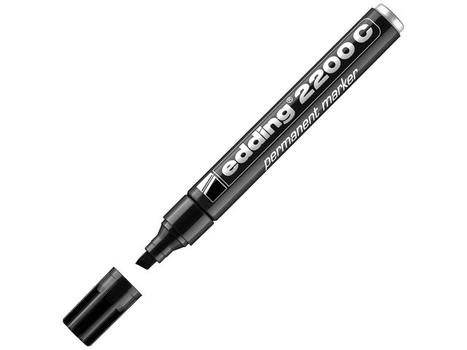 EDDING Merkepenn EDDING 2200 skrå sort (4-2200C001*10)