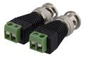 DELTACO 2-pin Screw terminal for BNC, 2-Pack