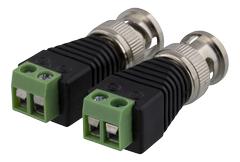 DELTACO 2-pin Screw terminal for BNC, 2-Pack