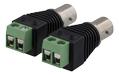 DELTACO 2-pin Screw terminal for BNC, 2-Pack