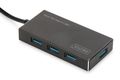 DIGITUS Hub 4-port USB 3.0 SuperSpeed,  Power Supply, HQ aluminum (DA-70240-1)