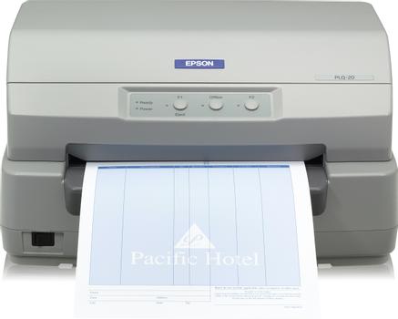 EPSON PLQ 20 - Printer voor bankboekjes - Z/W - dotmatrix - 245 x 297 mm - 24 pin - tot 576 tekens/ sec - parallel, USB, serieel (C11C560171)