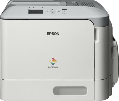 EPSON AL-C300DN - Printer - kleur - Dubbelzijdig - laser - A4/Legal - 1200 x 1200 dpi - tot 31 ppm (mono) / tot 31 ppm (kleur) -capaciteit: 350 vellen - USB 2.0, Gigabit LAN, USB host (C11CE10401)