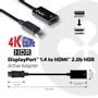 CLUB 3D 3D DISPLAY PORT 1.4 MALE TO HDMI 2.0a FEMALE 4K 60HZ UHD/ 3D ACTIVE ADAPTER - HDR SUPPORT (CAC-1080)