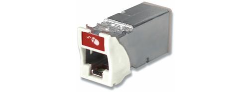 SIEMON ZMAX Outlet Cat.6A T568A/ B, Toolless, White, Shielded (Z6A-S02B)