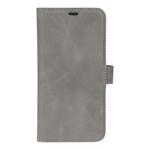 Essentials iPhone Xr, Lær wallet avtagbar, grå