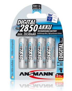 ANSMANN 1x4 NiMH rech. battery 2850 Mignon AA 2650 mAh DIGITAL (5035092)