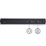 StarTech Dual Monitor USB 3.0 Docking Station w/ DVI to VGA & HDMI Adapters, 5x USB 3.0 & Audio - Vertical DVI Dock for Mac & Windows (USB3SDOCKDD) - dokkingstasjon - USB - DVI - 1GbE (USB3SDOCKDD)