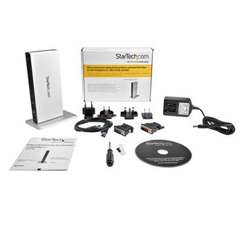 STARTECH DVI Dual-Monitor Docking Station for Laptops-HDMI and VGA Adapters- USB 3.0 (USB3SDOCKDD)