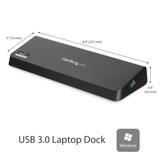 StarTech USB 3.0 Docking Station Dual Monitor with HDMI & 4K DisplayPort,  4x USB-A, Gigabit Ethernet, USB Type A Universal Laptop Dock with USB 3.1 Gen 1 Hub (5 Gbps) and Charging - Mac, Windows, Chrome (USB3D (USB3DOCKHDPC)