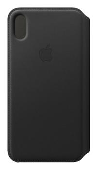 APPLE iPhone XS Max Leather Folio - Black (MRX22ZM/A)