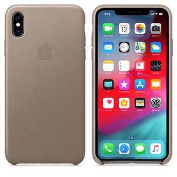 APPLE IPHONE XS MAX LEATHER CASE TAUPE (MRWR2ZM/A)