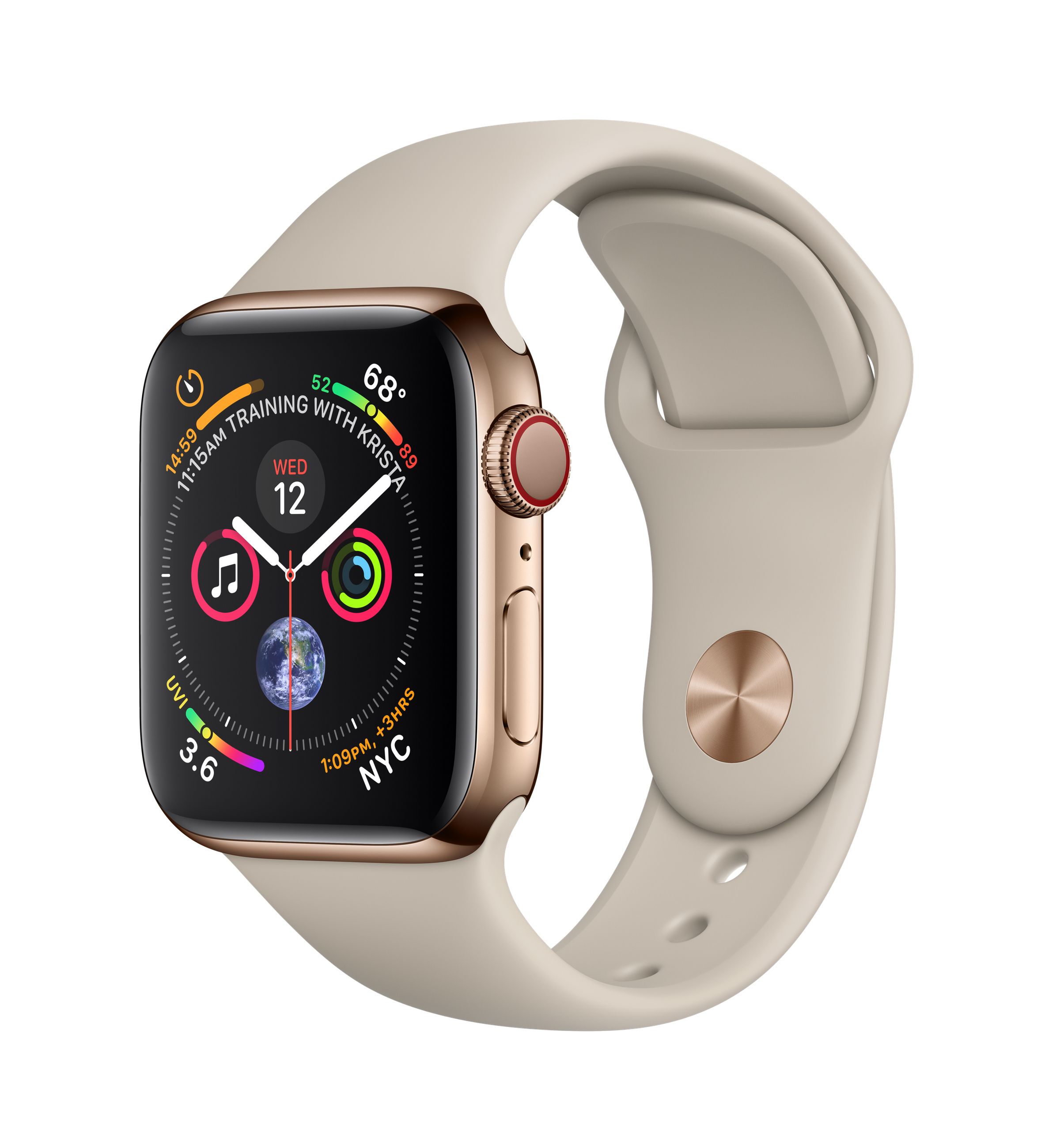 APPLE Watch S4 GPS+Cell 40mm Gold SS Stone | Kompetera