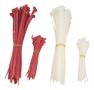 DELTACO Cable ties, 100mm & 200mm, 200-pack, red / white