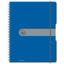 HERLITZ Spiralblock "to go" PP-Cover A4 80 Bl. opak blau