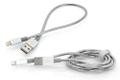 VERBATIM Lightning Cable Sync & Charge 100Cm Silver + Lightning Cable (48873)