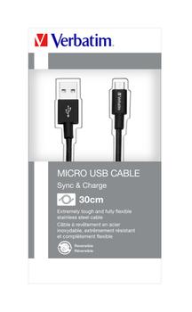 VERBATIM MICRO B USB CABLE SYNC & (48866)