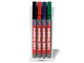 EDDING 361 Whiteboard Marker Bullet Tip 1mm Line Assorted Colours (Pack 4) - 4-361-4