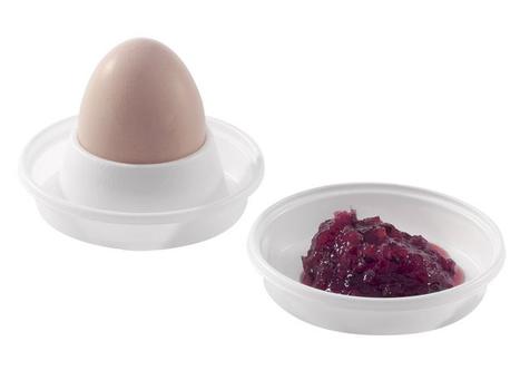 DUNI Eggeglass DUNI plast hvit (100) (461900)