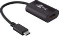 Goobay USB-C to HDMI Adapter. M/M. Black. 0.2m