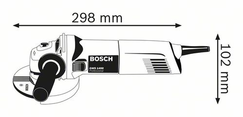 BOSCH GWS 1400 Professional - vinkel (0.601.824.800)