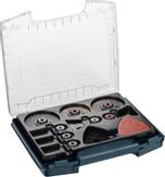 Bosch i-BOXX Pro - tilbehørssett for multiverktøy - for tre, metall, multiformål,  tre med spiker - 36 deler (2608662013)