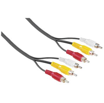 HAMA Kabel 3xRCA-3xRCA 2m 3xHane-3xHane (105019)