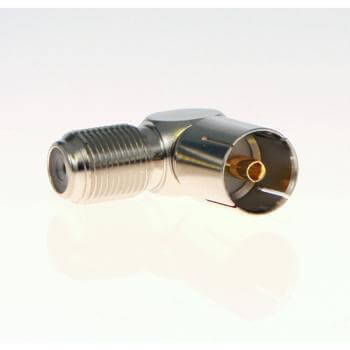 TRIAX F-Hona till IEC-Hona Vinklad 2pack (153553)