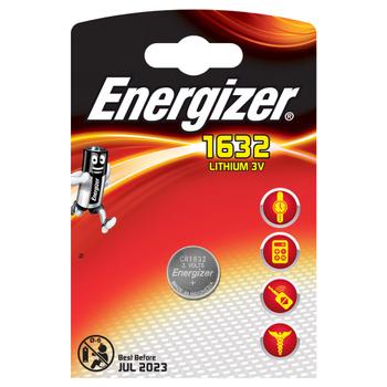 ENERGIZER Battery CR1632 Lithium 1-pak (7638900411553)