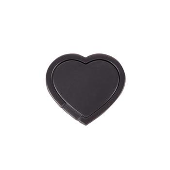 Gear by Carl Douglas MobilRing Hjerte Svart Matt Fingerholder med Stativfunksjon (582009)