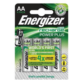 ENERGIZER 2000 mAh AA LR6 4-p oppladbart (E300850400)