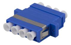 DELTACO Snap-in coupler, 4xLC, blue