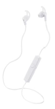 STREETZ Bluetooth stay-in-ear headset with microphone,  BT 4.1, white (HL-569)