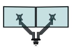 KENSON Twin Monitor Arm med Gasslift Svart