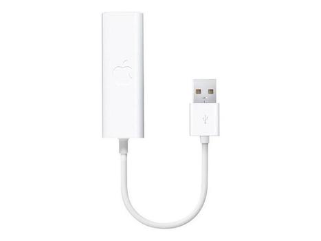 APPLE USB Ethernet Adapter for MacBook Air med ledig USB 2.0-port (MC704ZM/A)