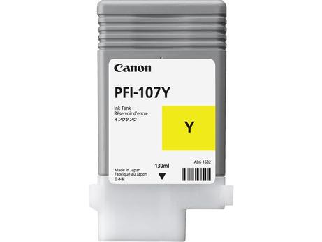 Canon PFI-107 Y - gul - original - blekkbeholder
