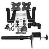 StarTech Desk Mount Dual Monitor Arm - Articulating - Supports Monitors 12" to 24" - Adjustable VESA Monitor Arm - Grommet or Desk Mount - Black (ARMDUAL) monteringssett - justerbar arm - for 2 LCD-skjermer -  (ARMDUAL)