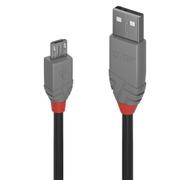 LINDY USB 2.0 Typ A an Micro-B Kabel Anthra Line 3m (36734)
