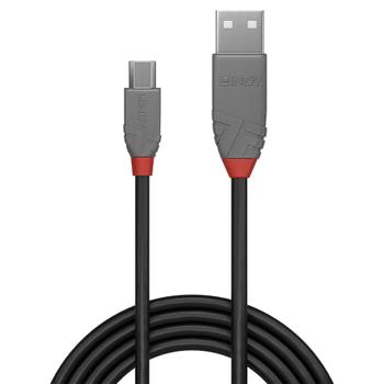 LINDY 1m USB 2.0 Type A to Micro-B Cable Anthra .. Factory Sealed (36732)