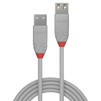 LINDY 02m USB 2.0 Type A Extension Cable Anthra .. Factory Sealed (36710)