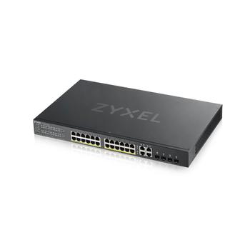 ZYXEL GS1920-24HPv2 28 Port Smart Managed PoE Switch 24x Gigabit Copper PoE and 4x Gigabit dual pers (GS192024HPV2-EU0101F)