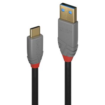 Lindy Black Line - USB type C-kabel - 24 pin USB-C til USB-type A - 50 cm (36910)