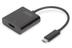 DIGITUS USB Type-C to HDMI Cableadapt. Black. 20cm