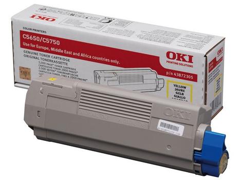 OKI Yellow Toner Cartridge 2K pages - 43872305 (43872305)